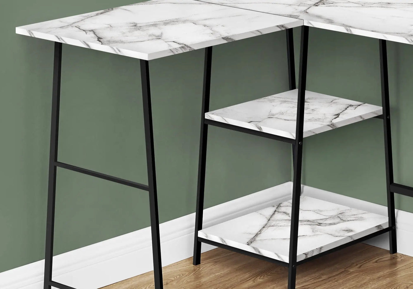 Contemporary L-Shape Corner Computer Desk by HouseOfZazla
