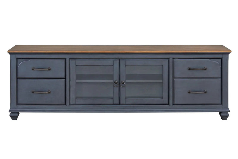 TV Stand For TVs Up To 90" - Blue by Unique Piece Furniture
