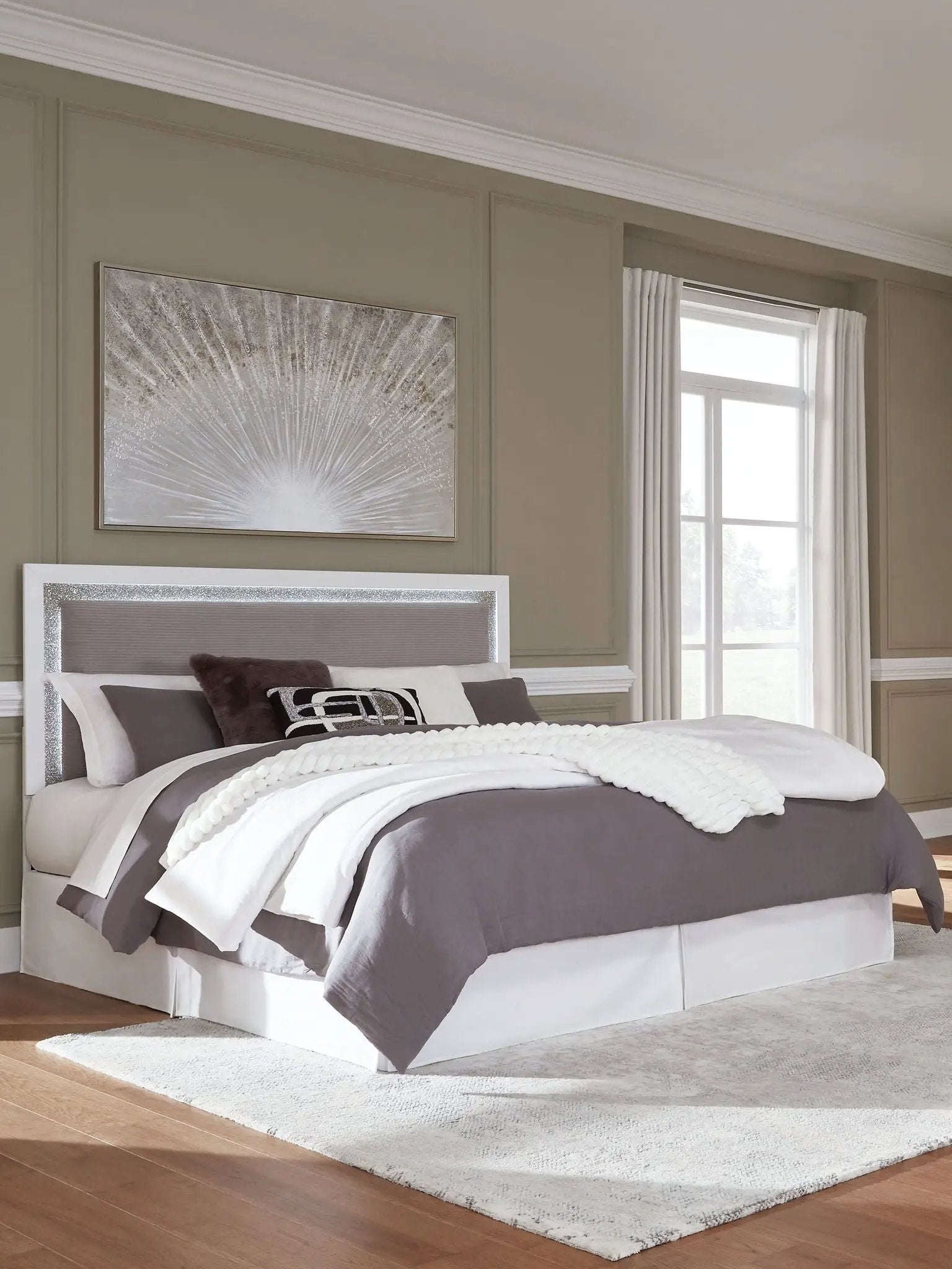 Maeling - Upholstered Panel Headboard by Unique Piece Furniture