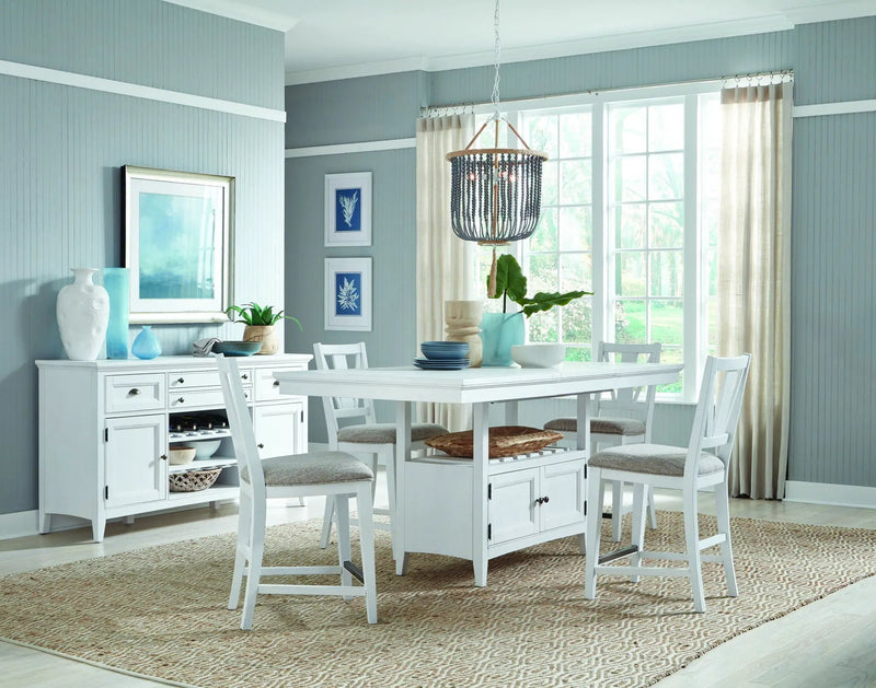 Heron Cove - Counter Table - Chalk White by Unique Piece Furniture