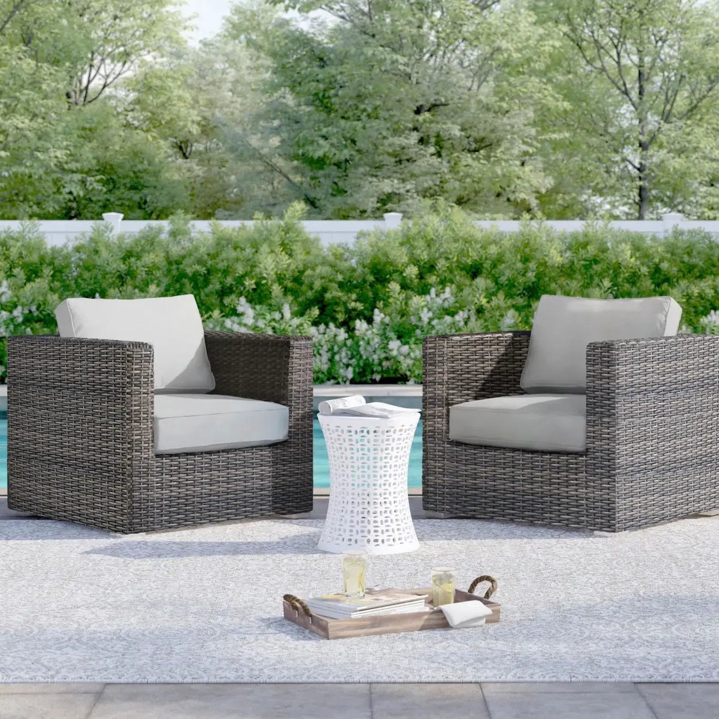 Patio Chair With Cushions Stylish Design by HouseOfZazla