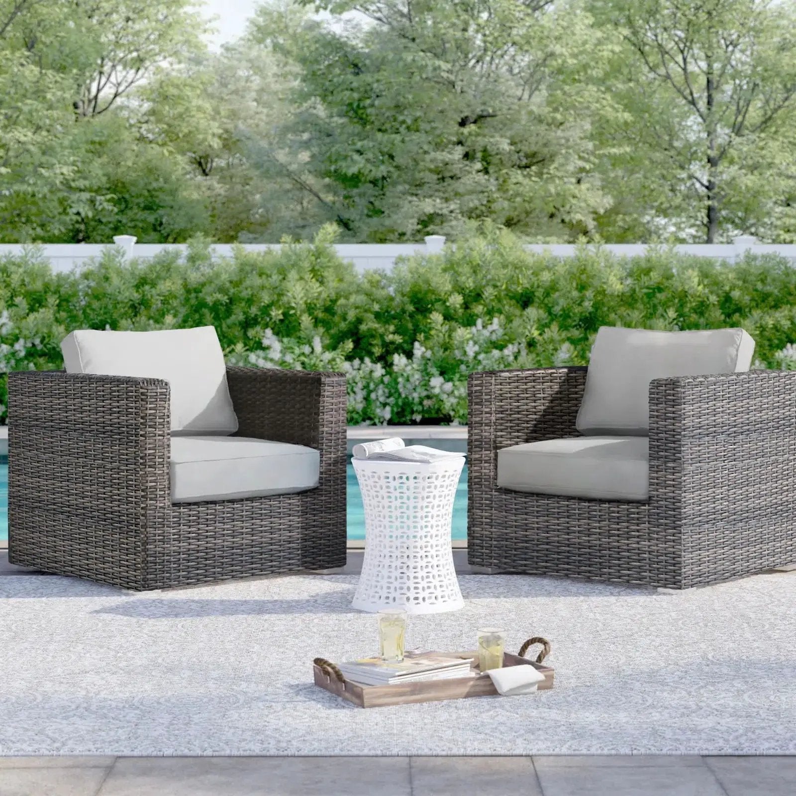 Patio Chair With Cushions Stylish Design by Unique Piece Furniture