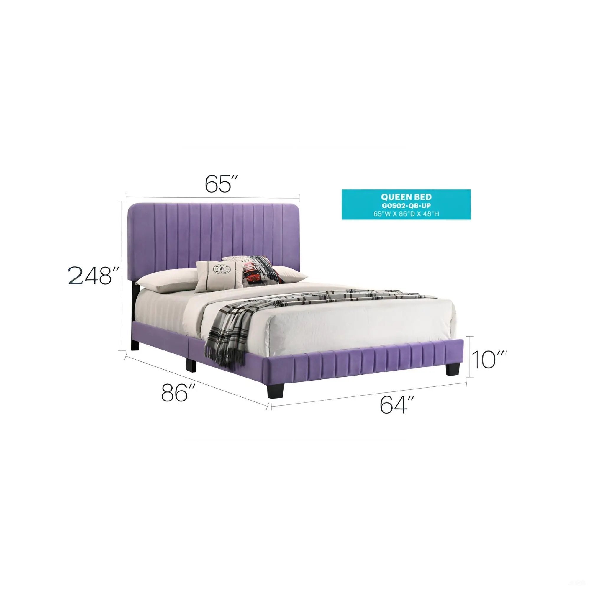Channel Tufted Bed by Unique Piece Furniture