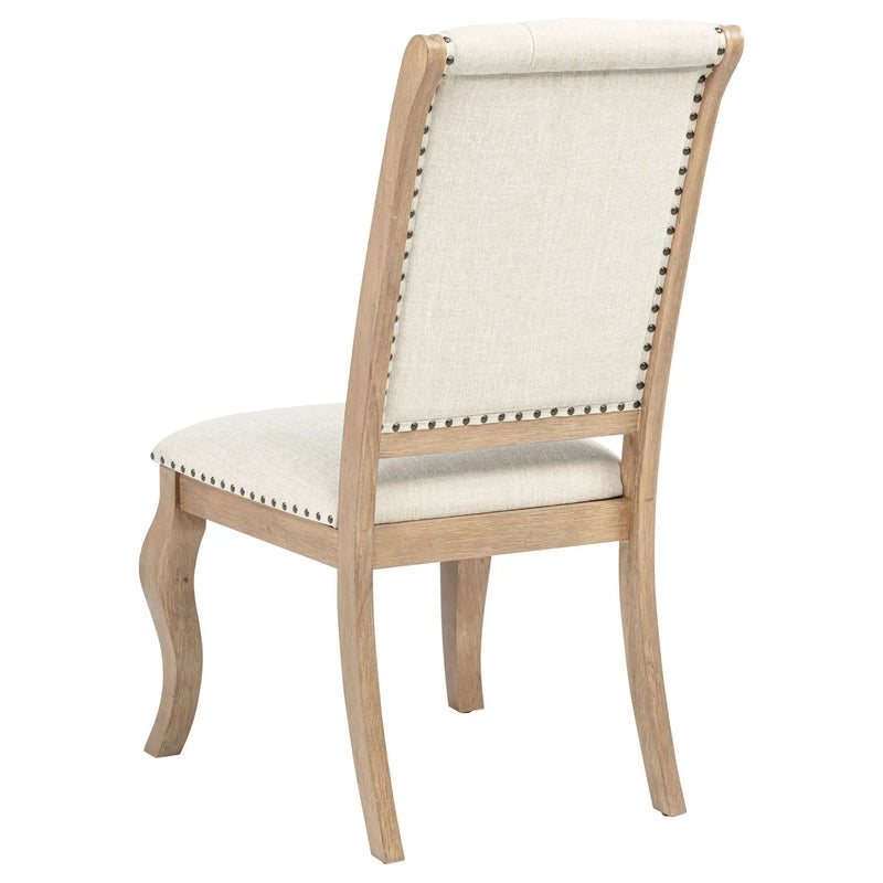 Brockway Upholstered Dining Chair Barley Brown (Set of 2) by Unique Piece Furniture