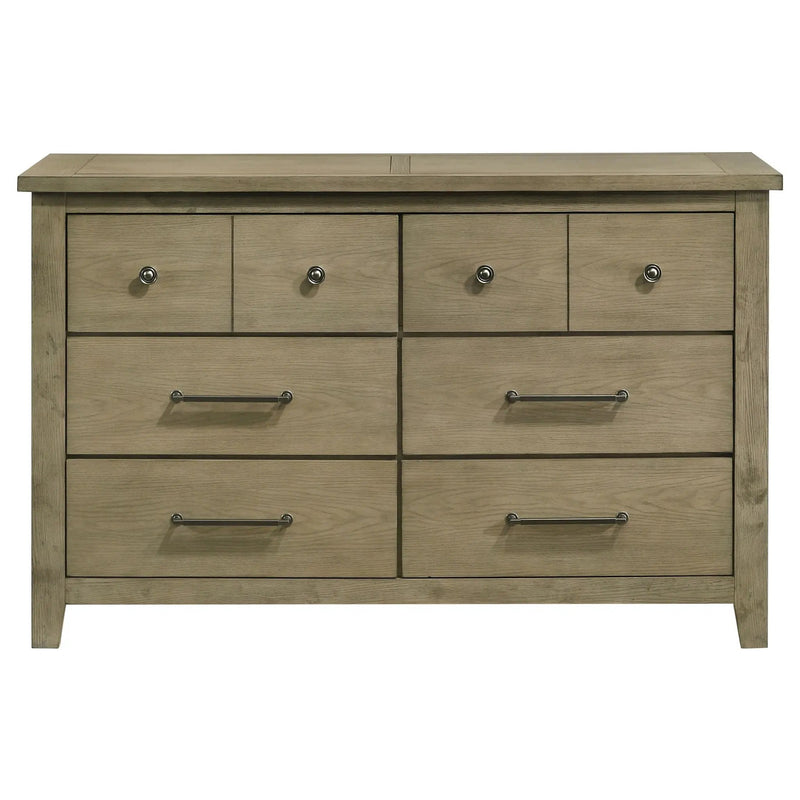Hazlewood 6-drawer Bedroom Dresser Cabinet Vineyard Oak by Unique Piece Furniture