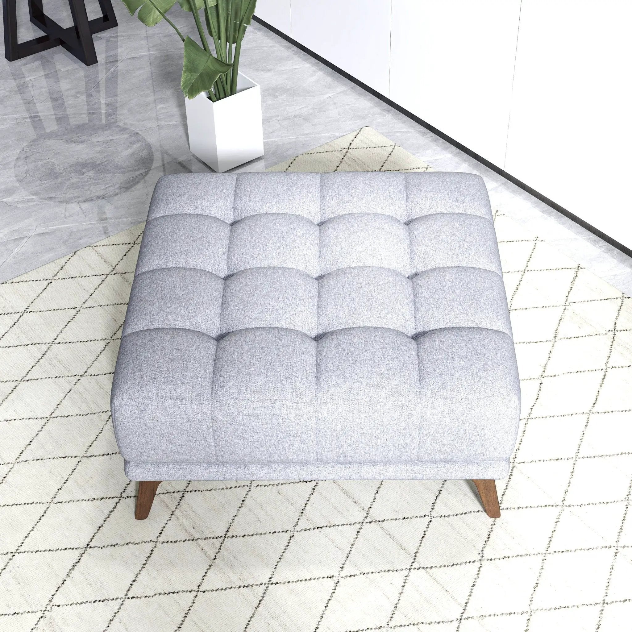 Addison - Square Upholstered Ottoman by Unique Piece Furniture