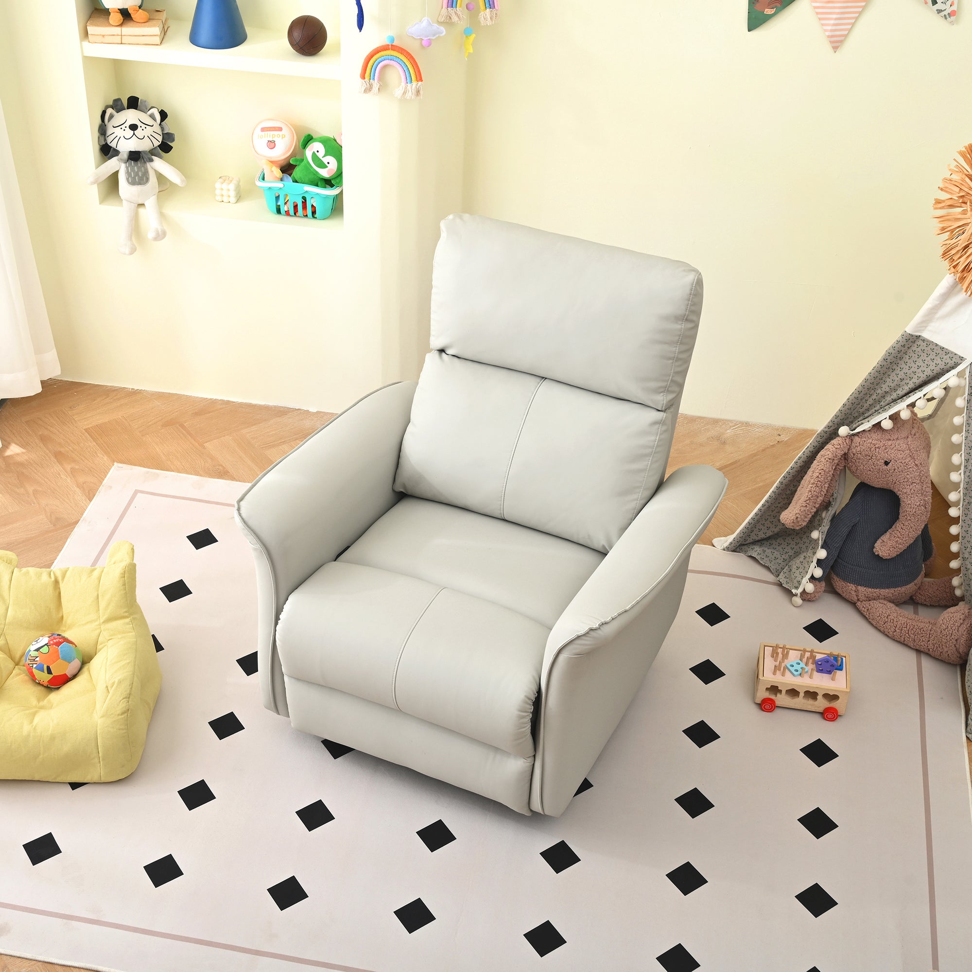 Manual Rocker Recliner Chair for Adults by HouseOfZazla