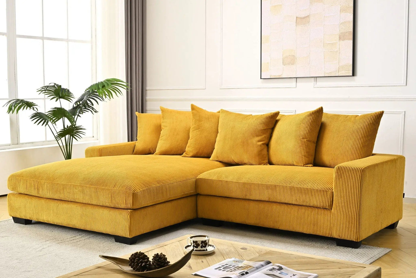 Luxe - Oversized 2 Piece Sectional Couches For Living Room, L Shaped Sofa With Chaise by Unique Piece Furniture