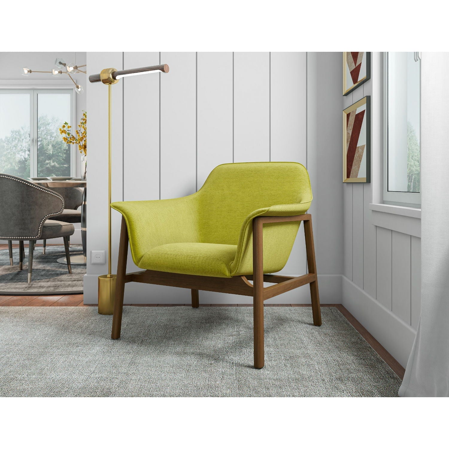 Miller - Weave Accent Armchair - Green by HouseOfZazla