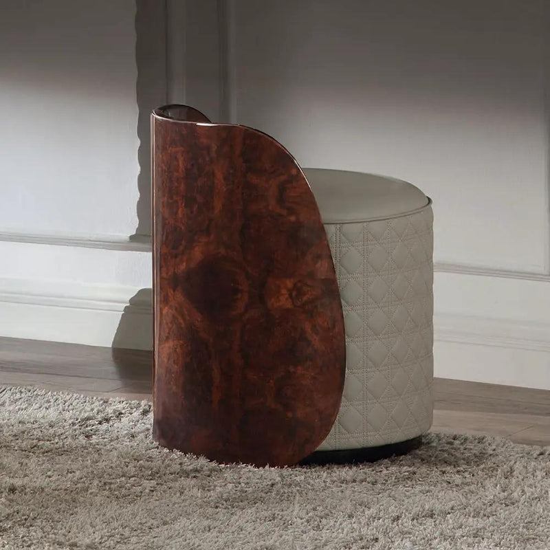 Jamonica - Vanity Stool - Gray & Dark Brown by Unique Piece Furniture