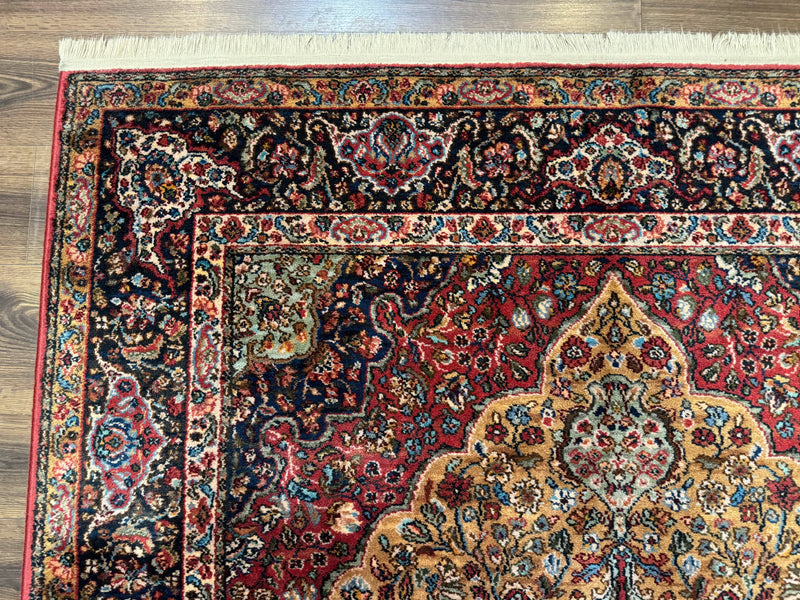 Karastan Rug 5.9 x 9 Medallion Kirman #700/718, Original 700 Series, Wool, Discontinued, Vintage by Jewel Rugs