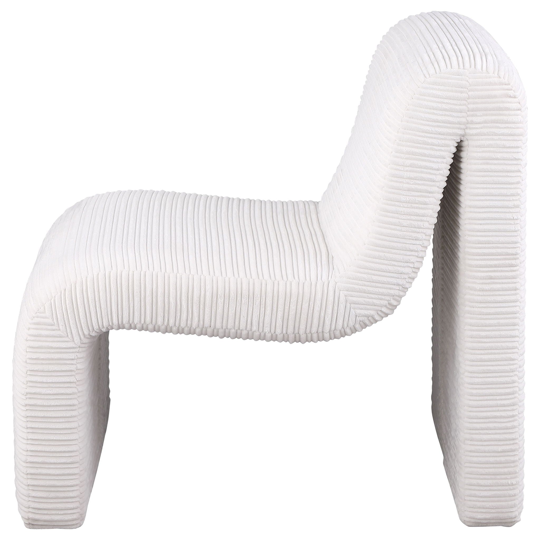 Winne - Curved Armless Accent Chair by HouseOfZazla