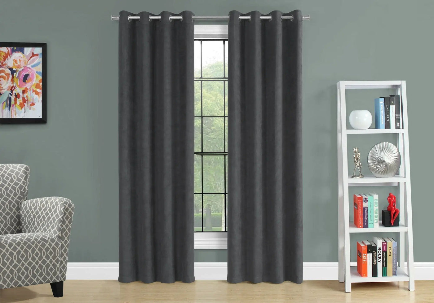 2 Pieces Set Room Darkening Curtain Panels with Grommet by HouseOfZazla