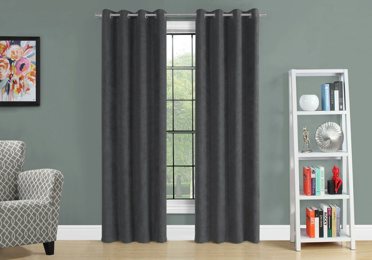 2 Pieces Set Room Darkening Curtain Panels with Grommet, photo 28 of 28