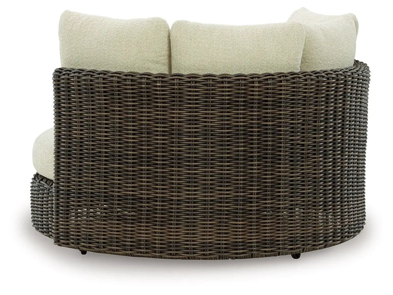 Kimora - Swivel Lounge Chair With Cushion - Beige / Dark Brown by Unique Piece Furniture