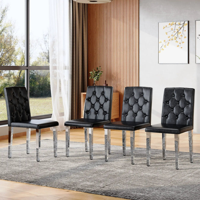 Dining Chairs With Ergonomic Buckle Backrest For Home by Unique Piece Furniture
