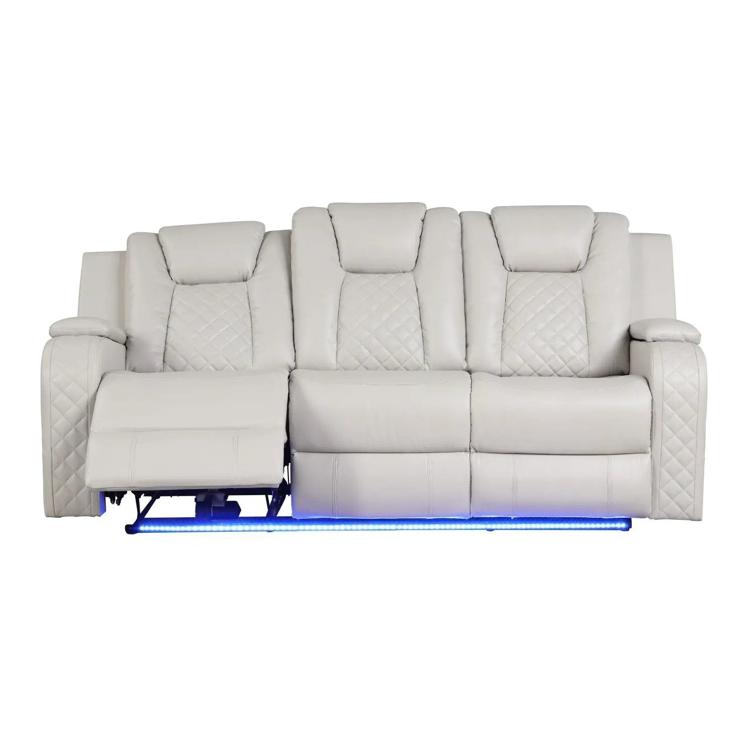 Benz - Power Recliner Set With LED Lighting And USB Charging by HouseOfZazla