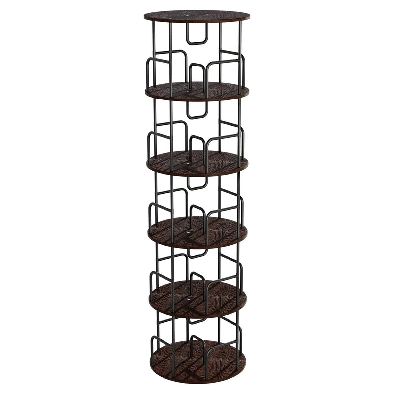 Rotating Bookshelf Tower 5 Tier Spinning 360 Degree Revolving Storage Shelf by HouseOfZazla