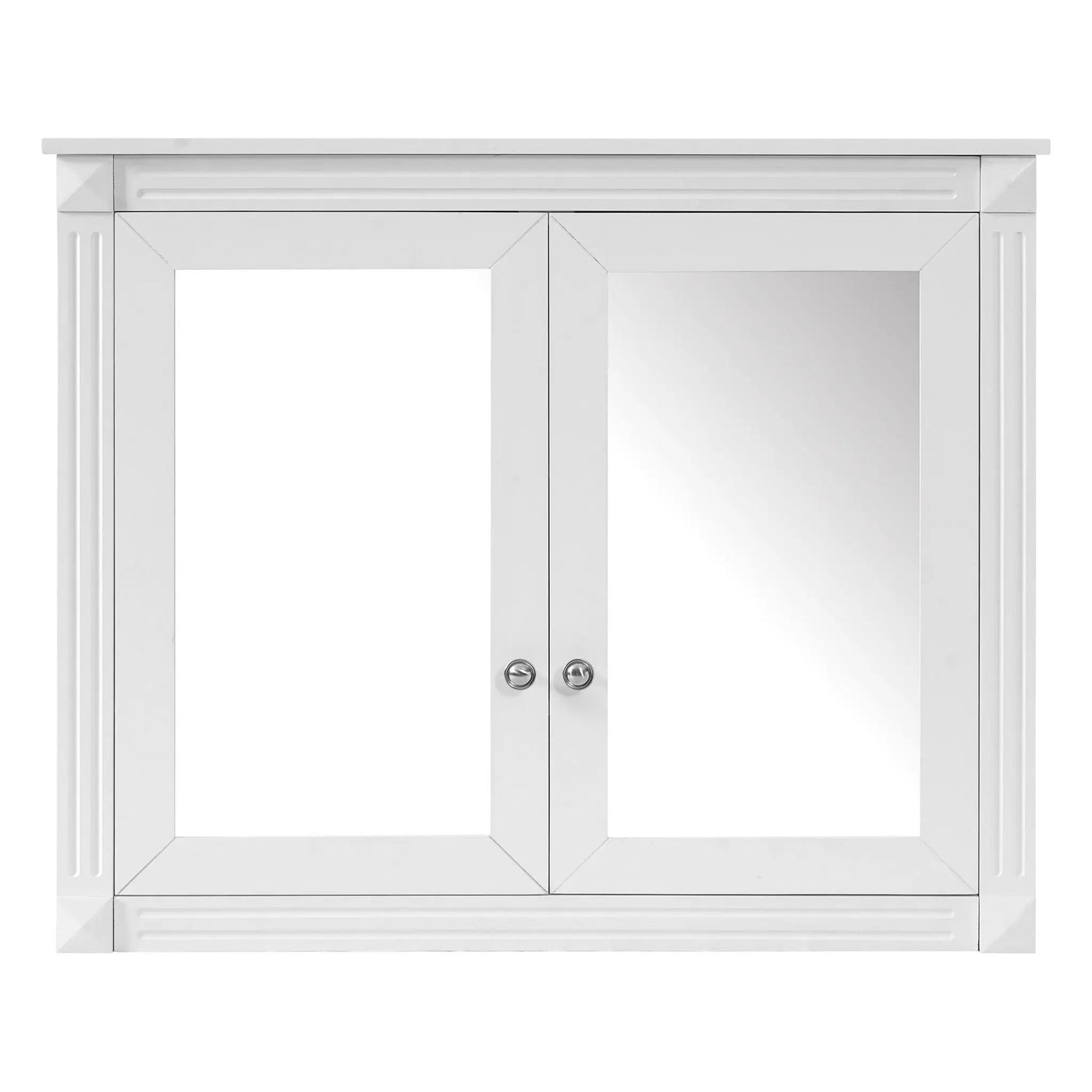Wall-Mounted Medicine Cabinet With 2 Mirrors and Adjustable Shelves by HouseOfZazla