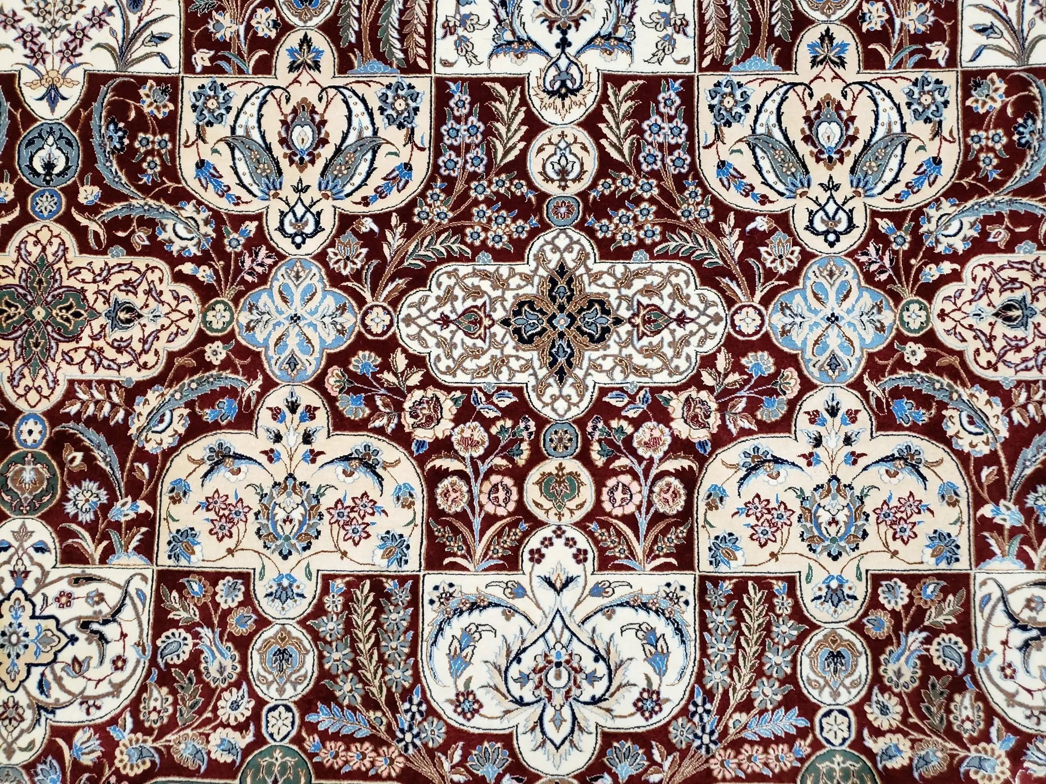 Persian Nain Rug 11x15 – Wool on Silk, Hand-Knotted, Signed Masterpiece by Jewel Rugs