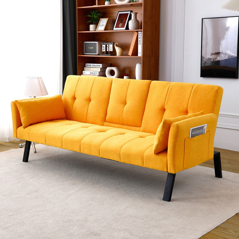 Sofa Bed With Foldable Design And Cup Holder by HouseOfZazla