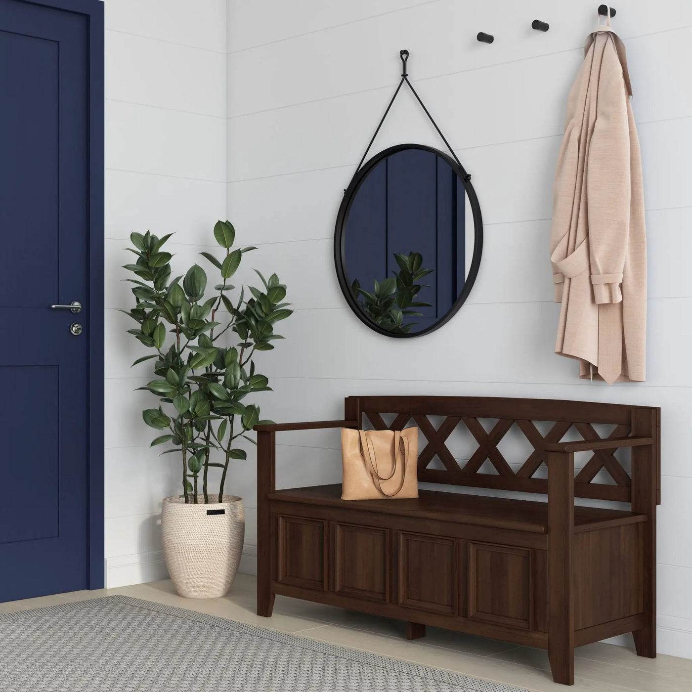 Amherst - Compact Entryway Storage Bench by HouseOfZazla
