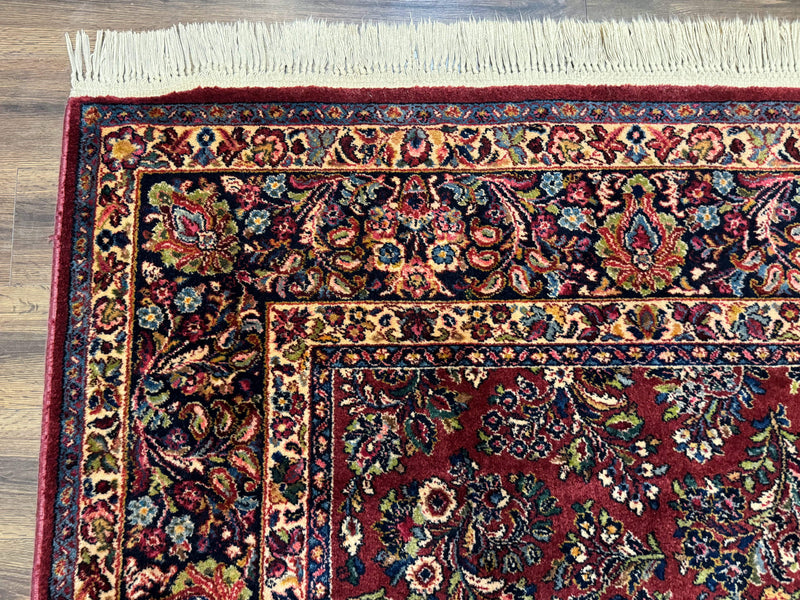 8.8 x 10.6 Karastan Red Sarouk Rug #785, Wool Pile Original 700 Series by Jewel Rugs