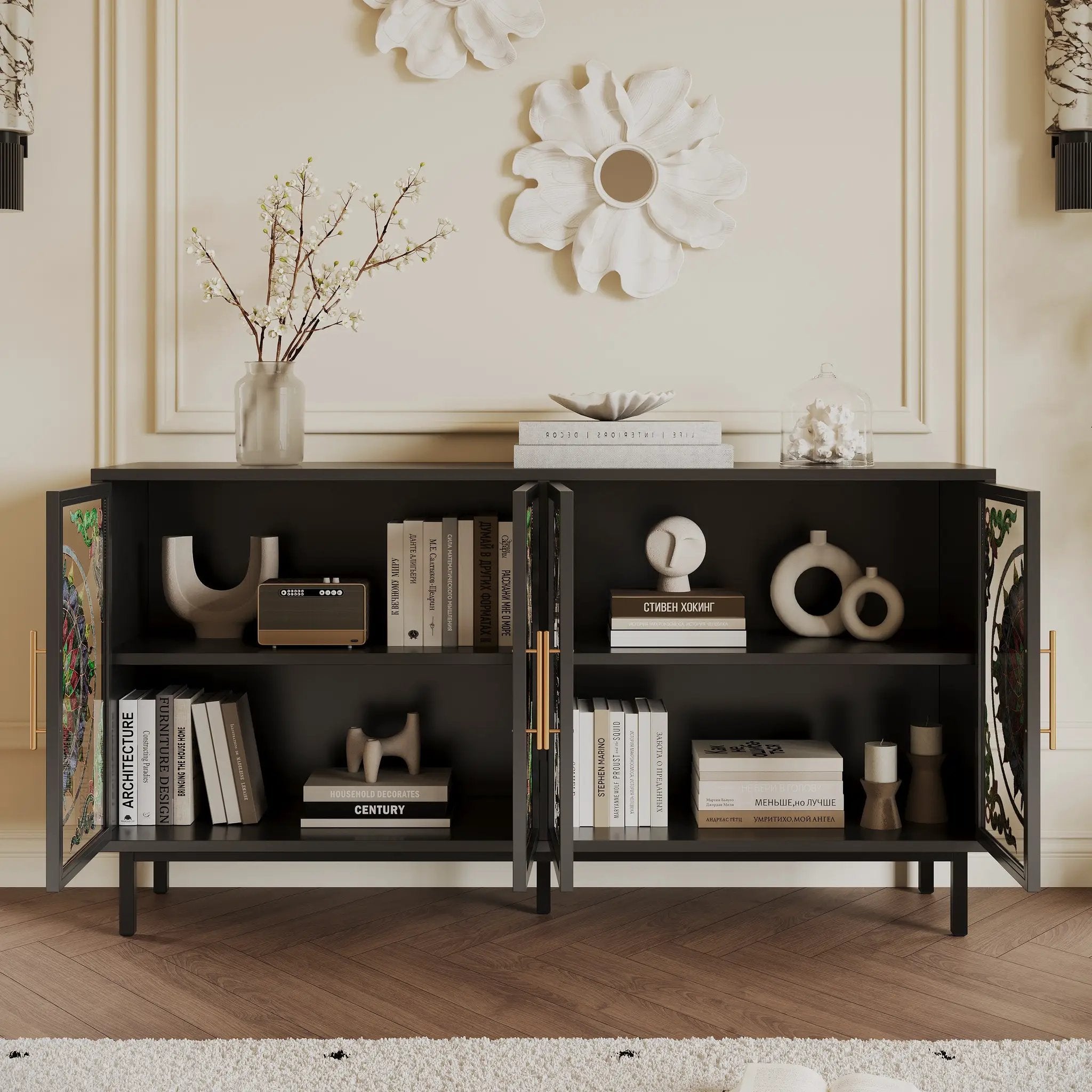 Decorative Cabinet with 4 Doors by HouseOfZazla