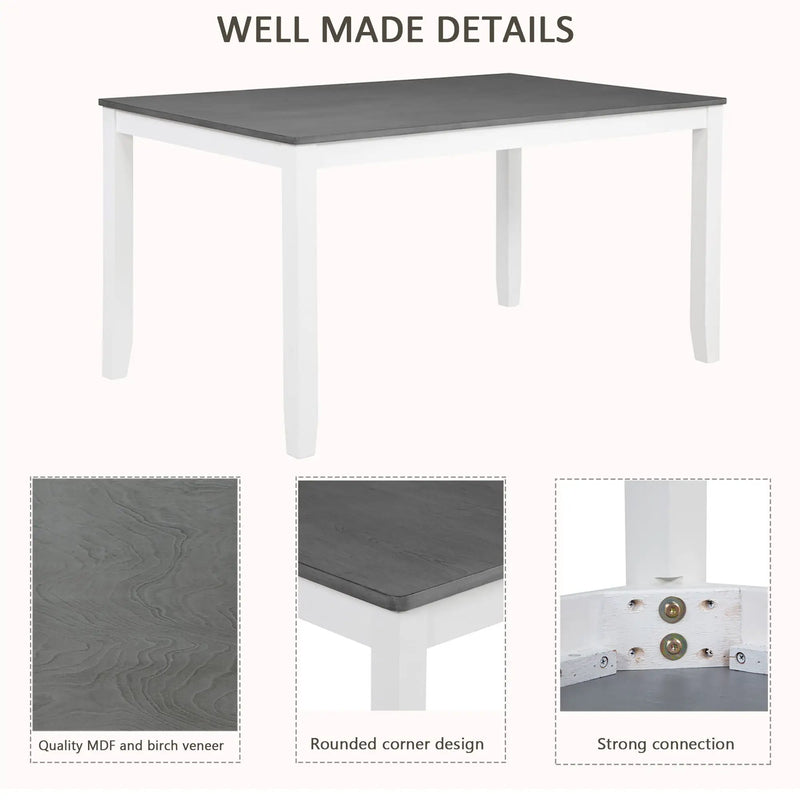 Kitchen Dining Set, Rectangular Dining Table by Unique Piece Furniture