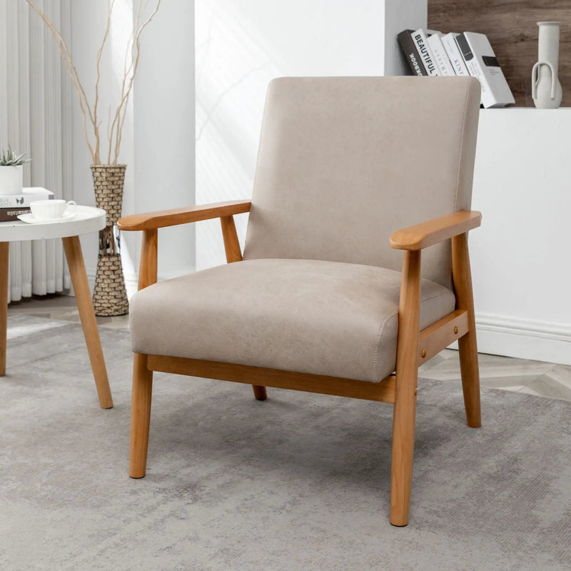 Wide Classic Mid-Century Modern Arm Chair by HouseOfZazla