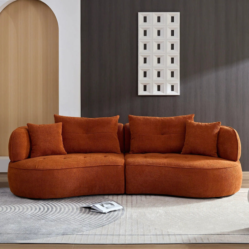 Modular Sofa, Durable Fabric, Solid Wood Frame, High Density Sponge Padding, Seating For 4 by HouseOfZazla