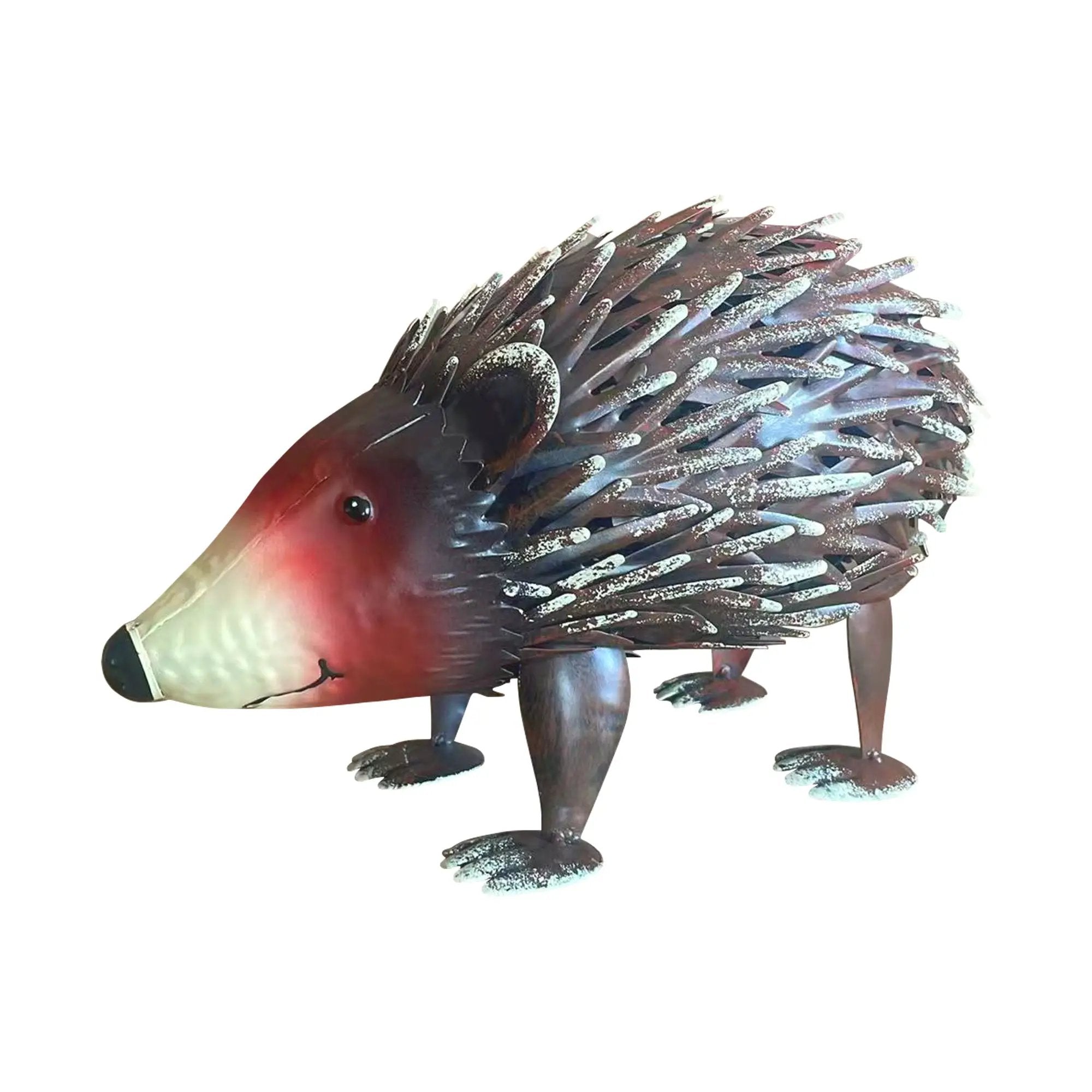 Handmade Wrought Iron Hedgehog Garden Statue by HouseOfZazla