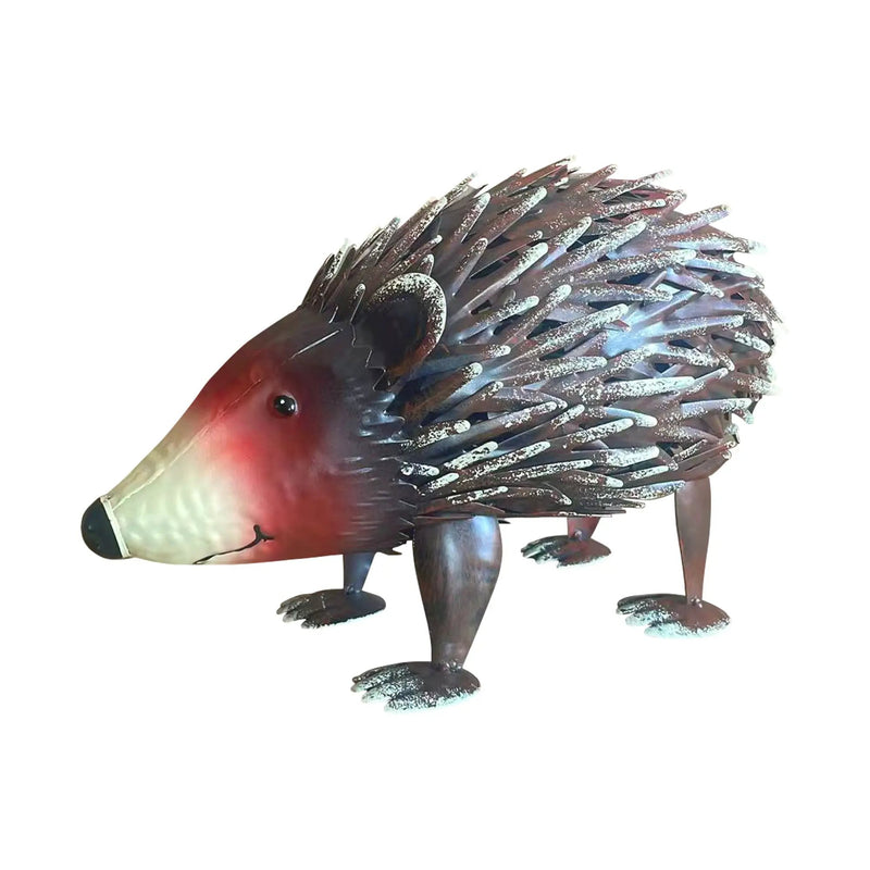 Handmade Wrought Iron Hedgehog Garden Statue by HouseOfZazla
