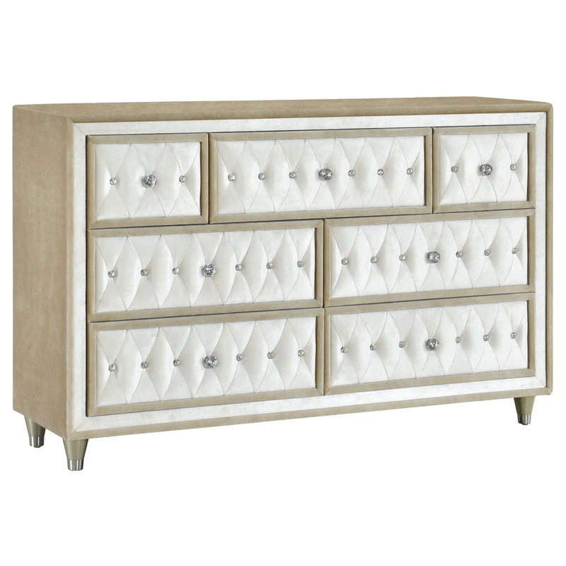 Antonella 4-piece California King Bedroom Set Ivory by Unique Piece Furniture
