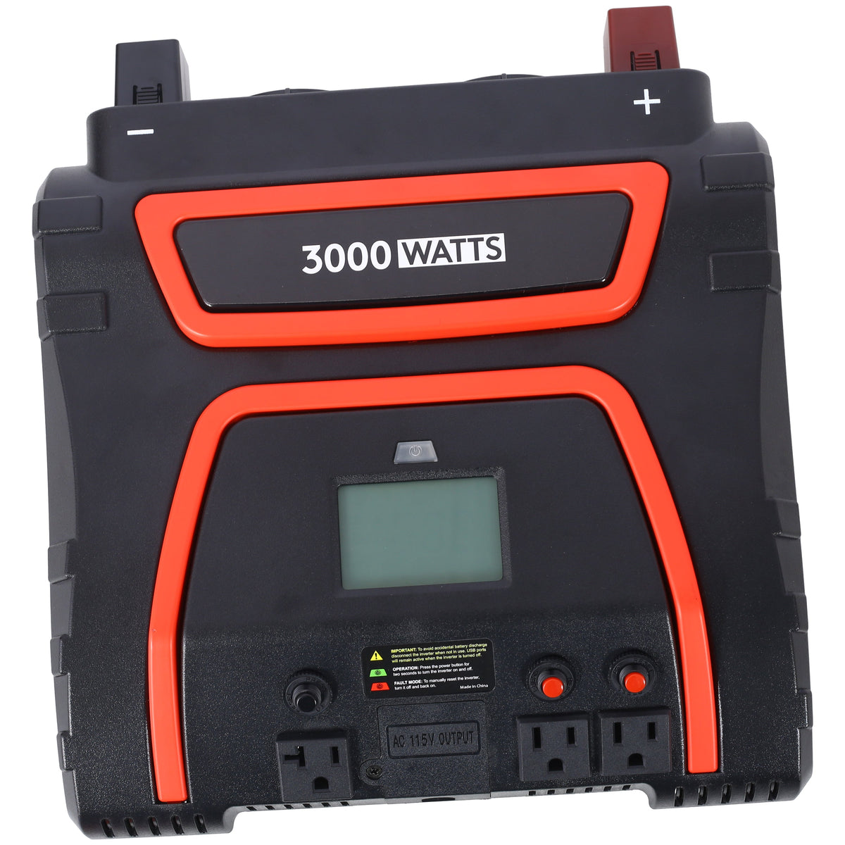 3000 Watt Power Inverter with LED Display - Modified Sine Wave - Plastic, photo 5 of 9