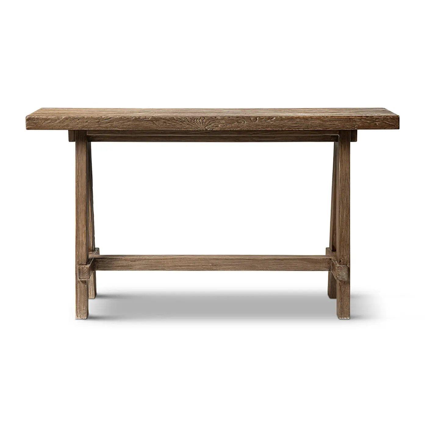 Hawthorne 60'' Solid Reclaimed Elm Trestle Console Table by HouseOfZazla