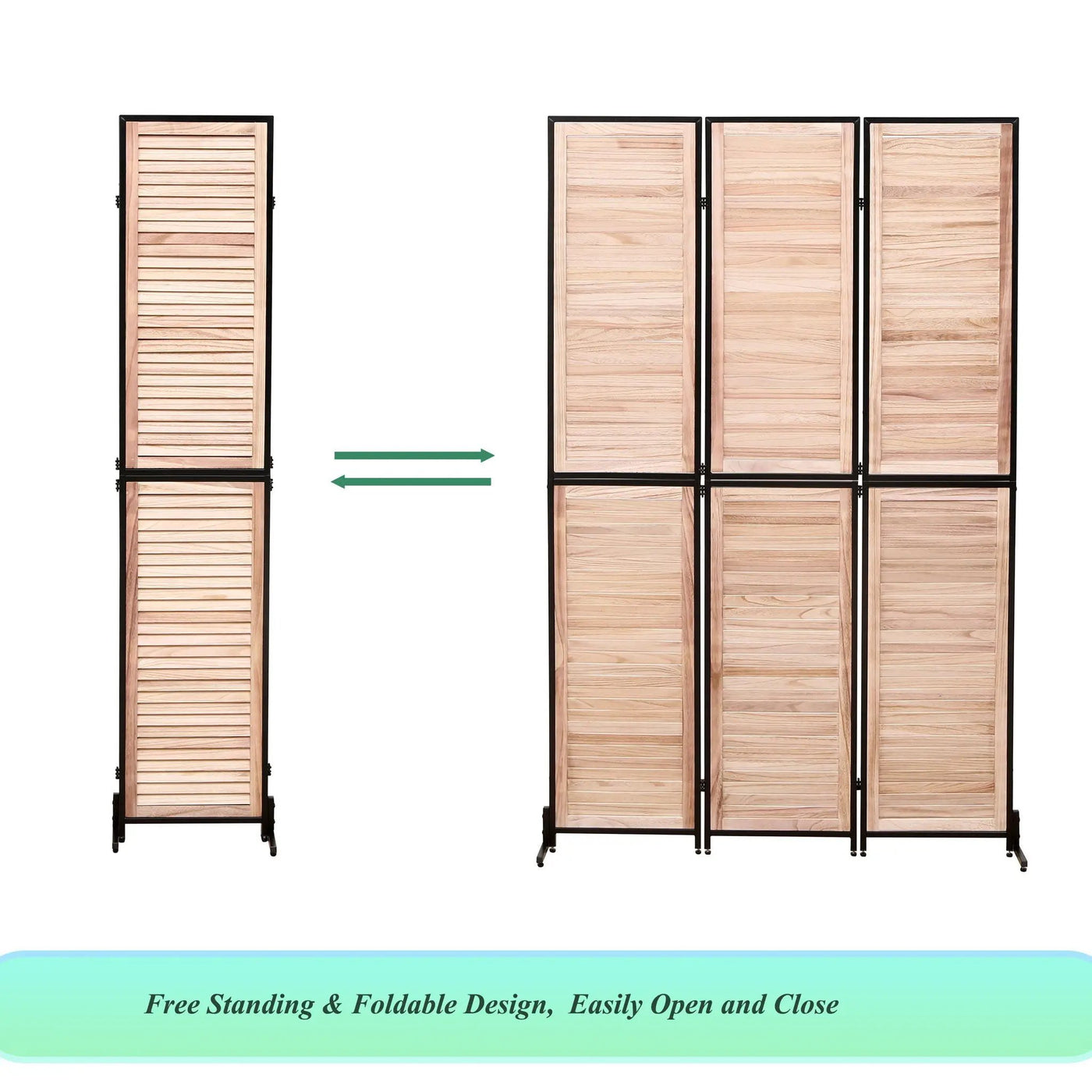 Rustic 3 Panel Room Dividers And Folding Privacy Screen by Unique Piece Furniture