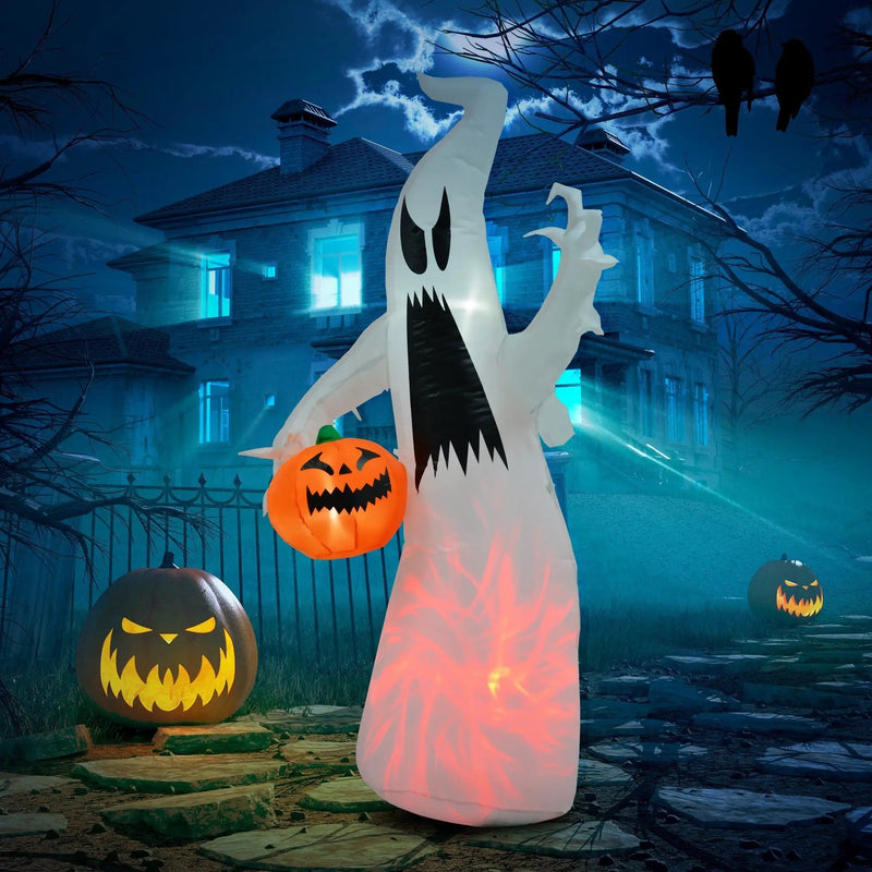 5.9' Towering LED-Lit Inflatable Ghost by HouseOfZazla