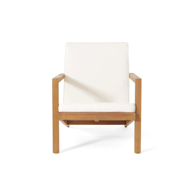 3 Piece Outdoor Chat Set With Table And 2 Adirondack Chairs - White / Brown Patina by HouseOfZazla