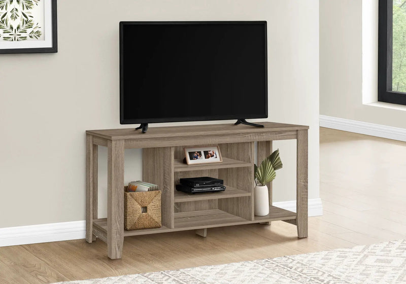 TV Stand, Console, Media Entertainment Center, Versatile Storage Shelves by Unique Piece Furniture