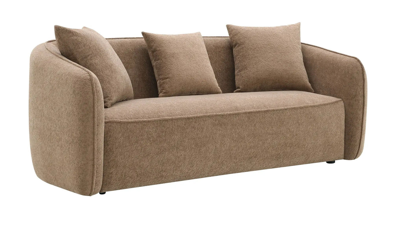 Keith - Sofa With 3 Matching Color Toss Pillows by HouseOfZazla