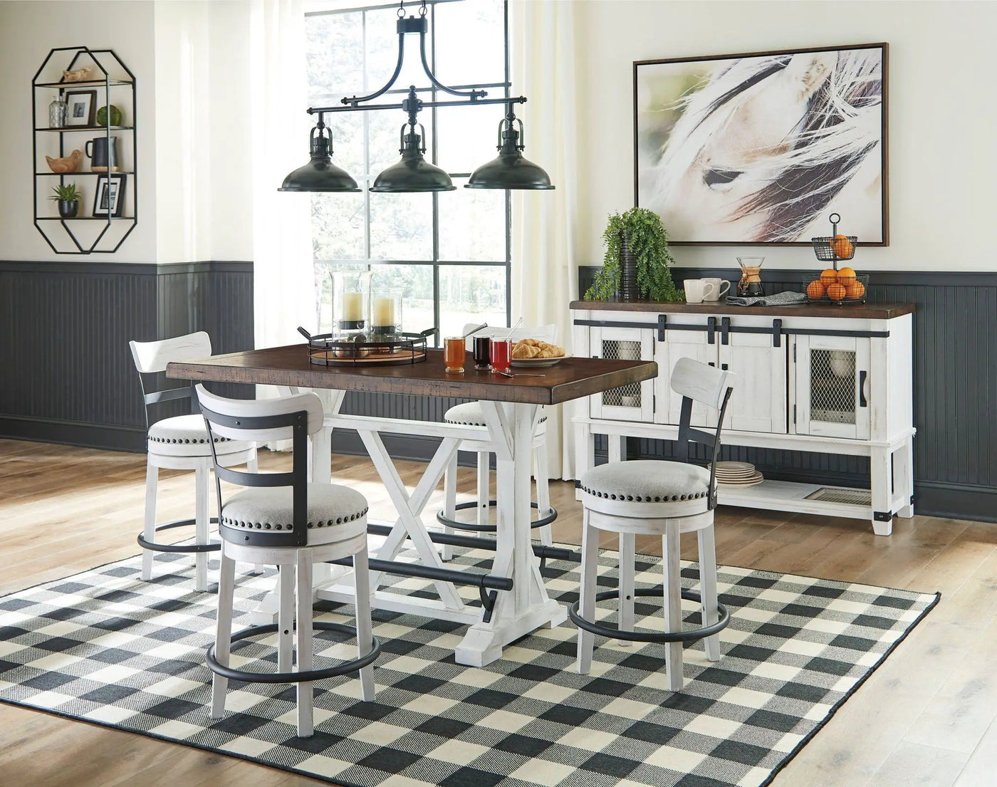 Valebeck - Counter Height Table Set by Unique Piece Furniture