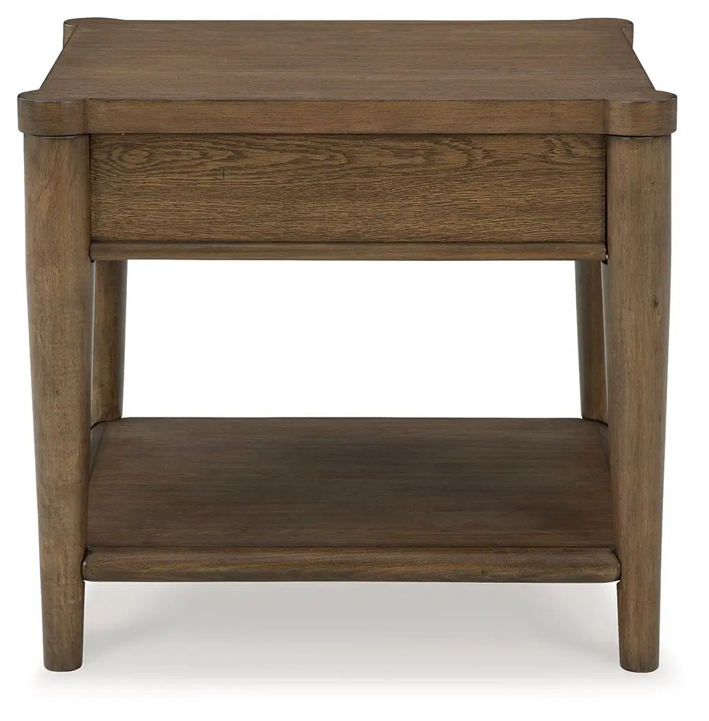 Roanhowe - Rectangular End Table - Brown by Unique Piece Furniture