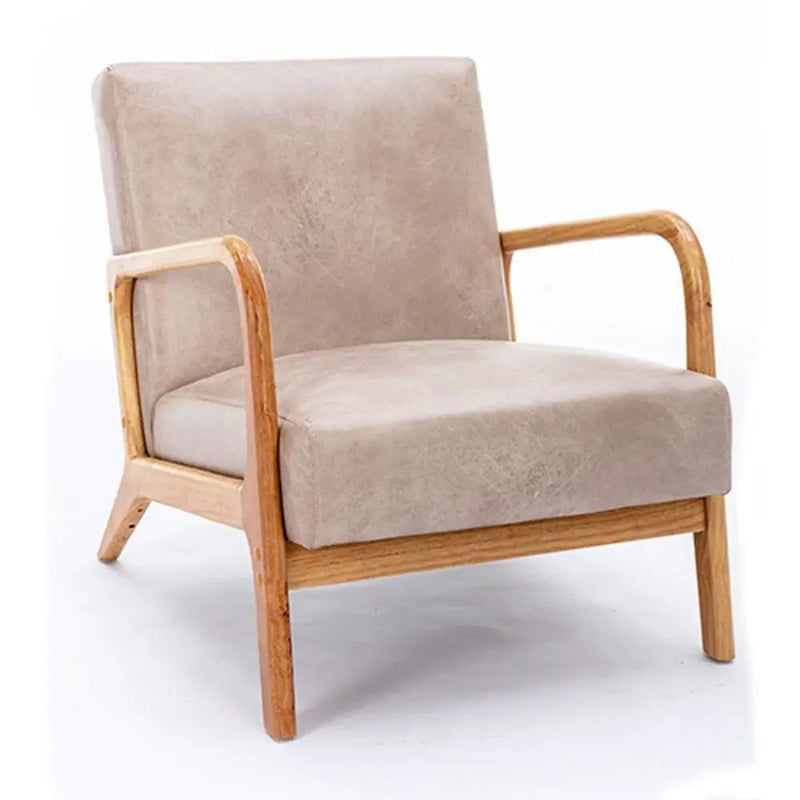 Classic Mid-Century Modern Accent Chairs, Open Framed Armchair With Cushioning by Unique Piece Furniture