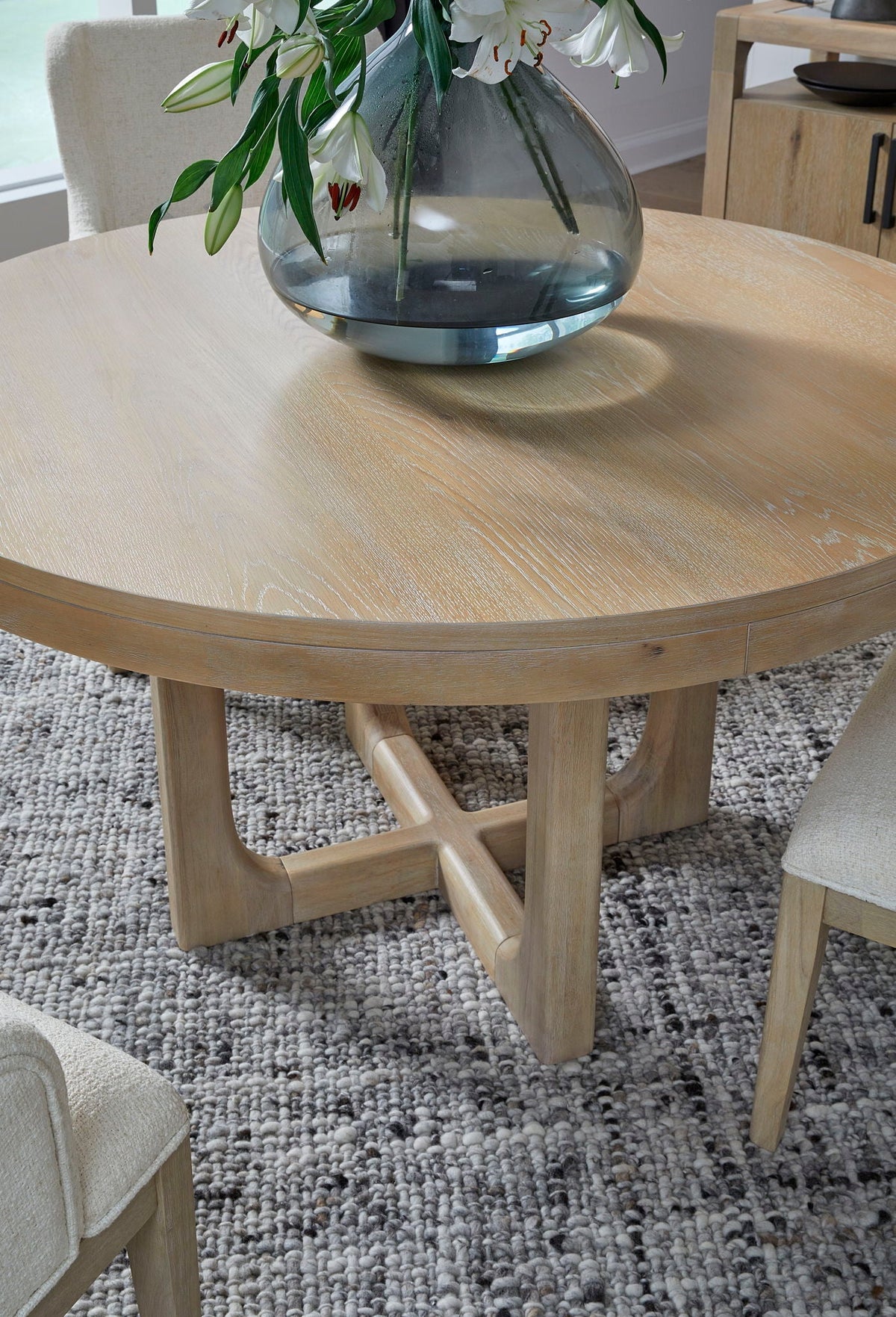 Somerset - Round Dining Table - Butternut and Omari Natural, photo 7 of 7