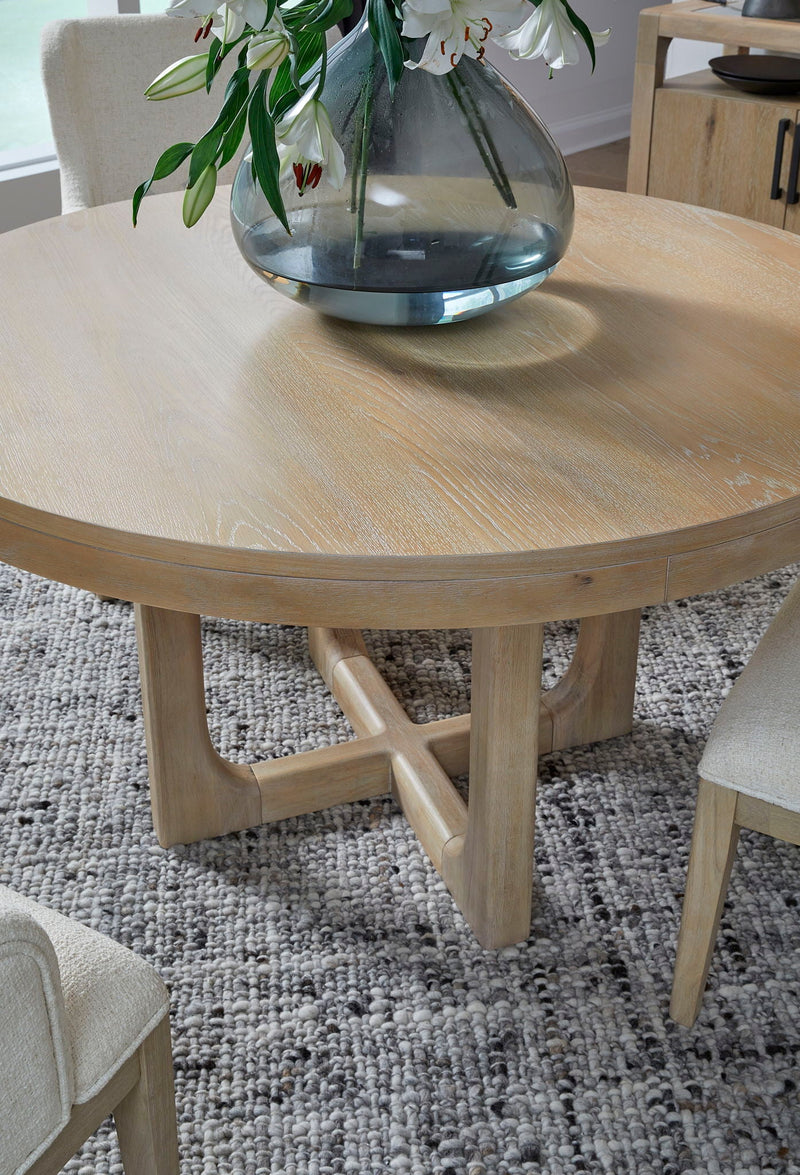 Somerset - Round Dining Table - Butternut and Omari Natural, photo 7 of 7