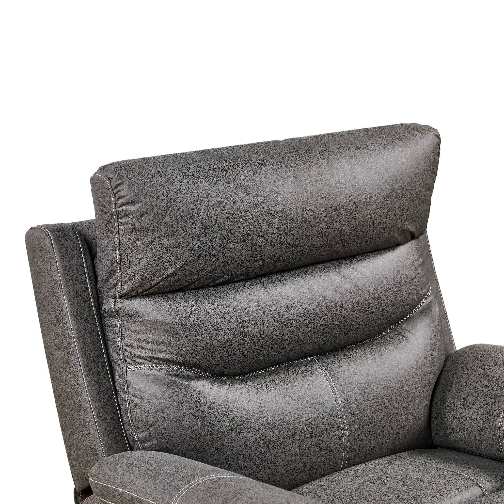 Liyasi - Dual Okin Motor Rocking And 240° Swivel Single Sofa Seat Recliner Chair Infinite Position, Head Rest With Power Function by Unique Piece Furniture