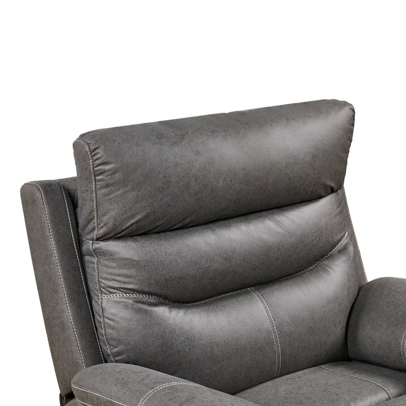 Liyasi - Dual Okin Motor Rocking And 240° Swivel Single Sofa Seat Recliner Chair Infinite Position, Head Rest With Power Function by HouseOfZazla