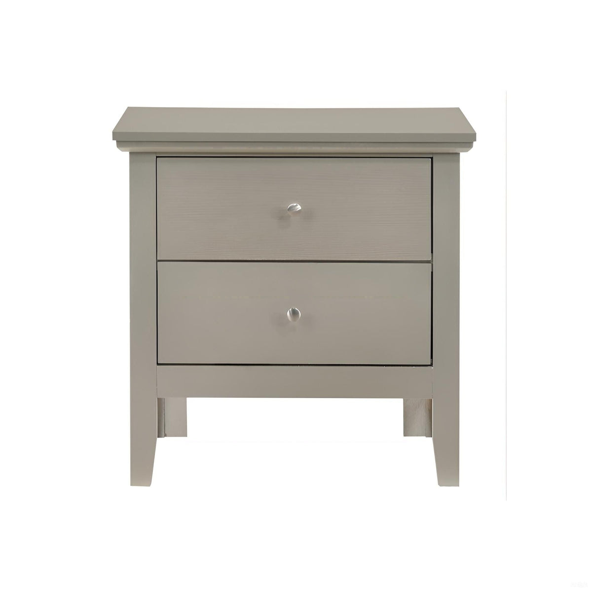 English Dovetailed Drawers Nightstand with Nickel Hardware - Multiple Colors