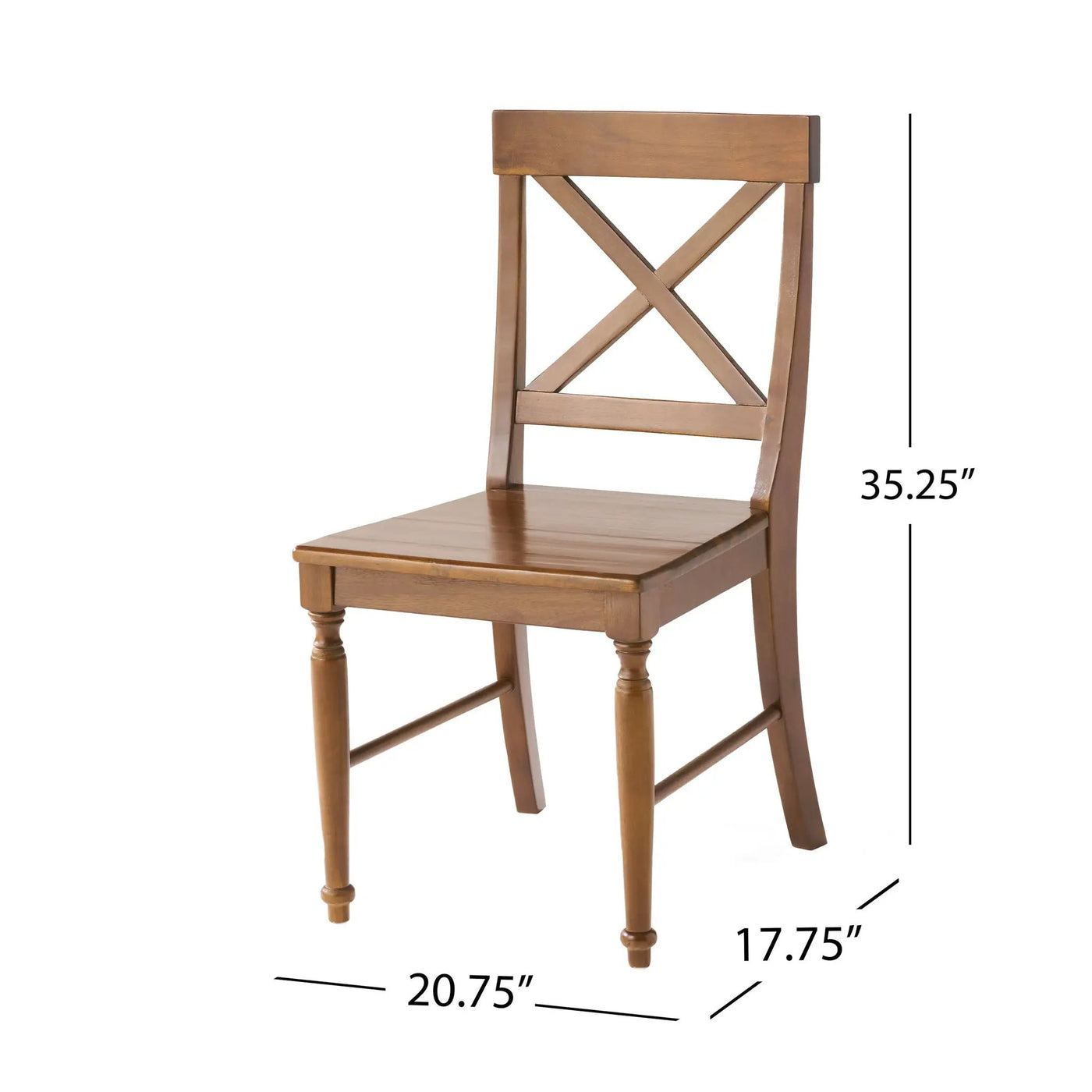 Dining Chair With X Shaped Back (Set of 2) by HouseOfZazla